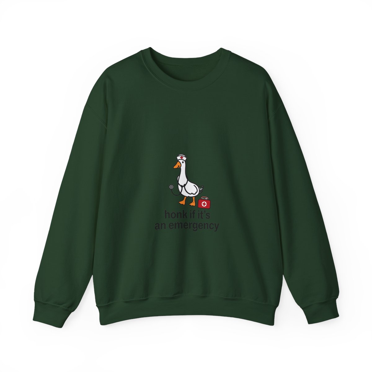 Honk If It's An Emergency Nurse Goose Quarter-Zip Hoodie
