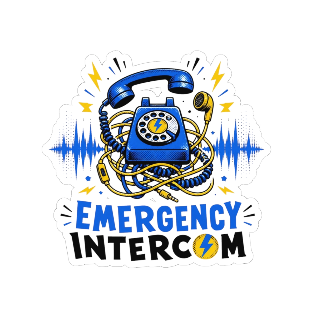 Emergency Intercom "Emergency Intercom" Sticker